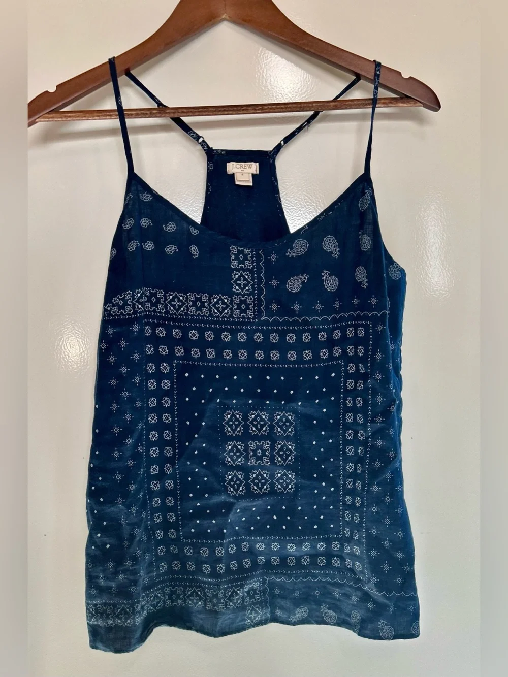 J. Crew Cami 100% Linen Sz 4